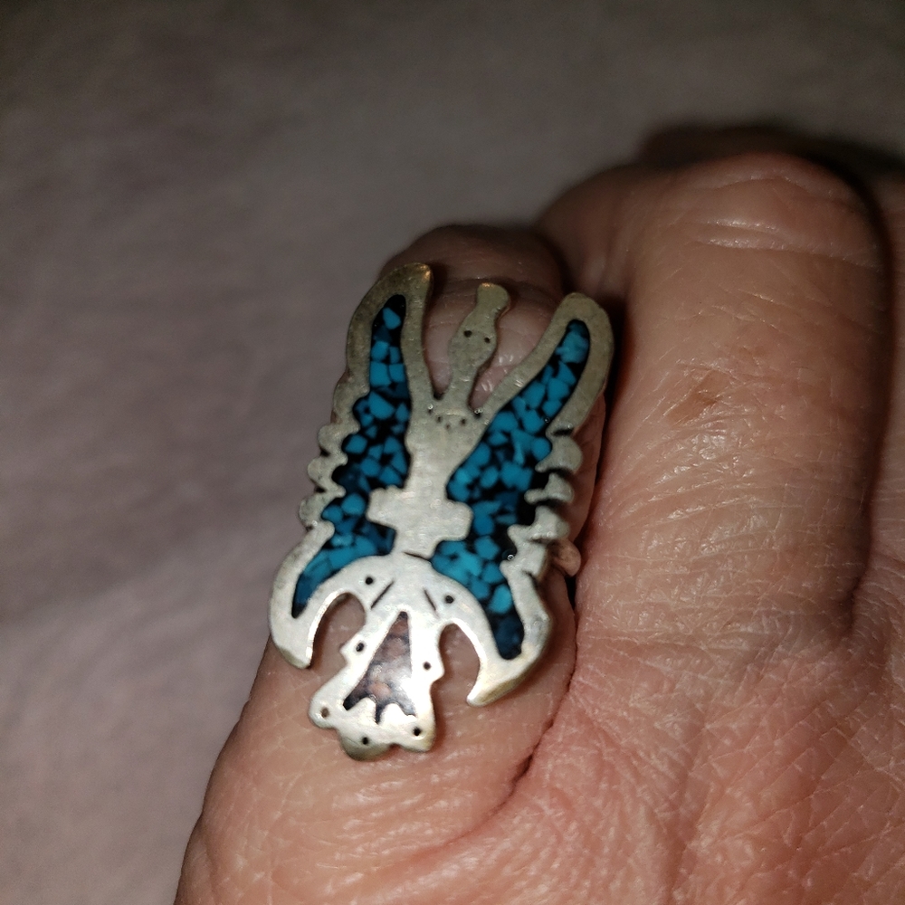 SS turquoise ring - Picture 5 of 6